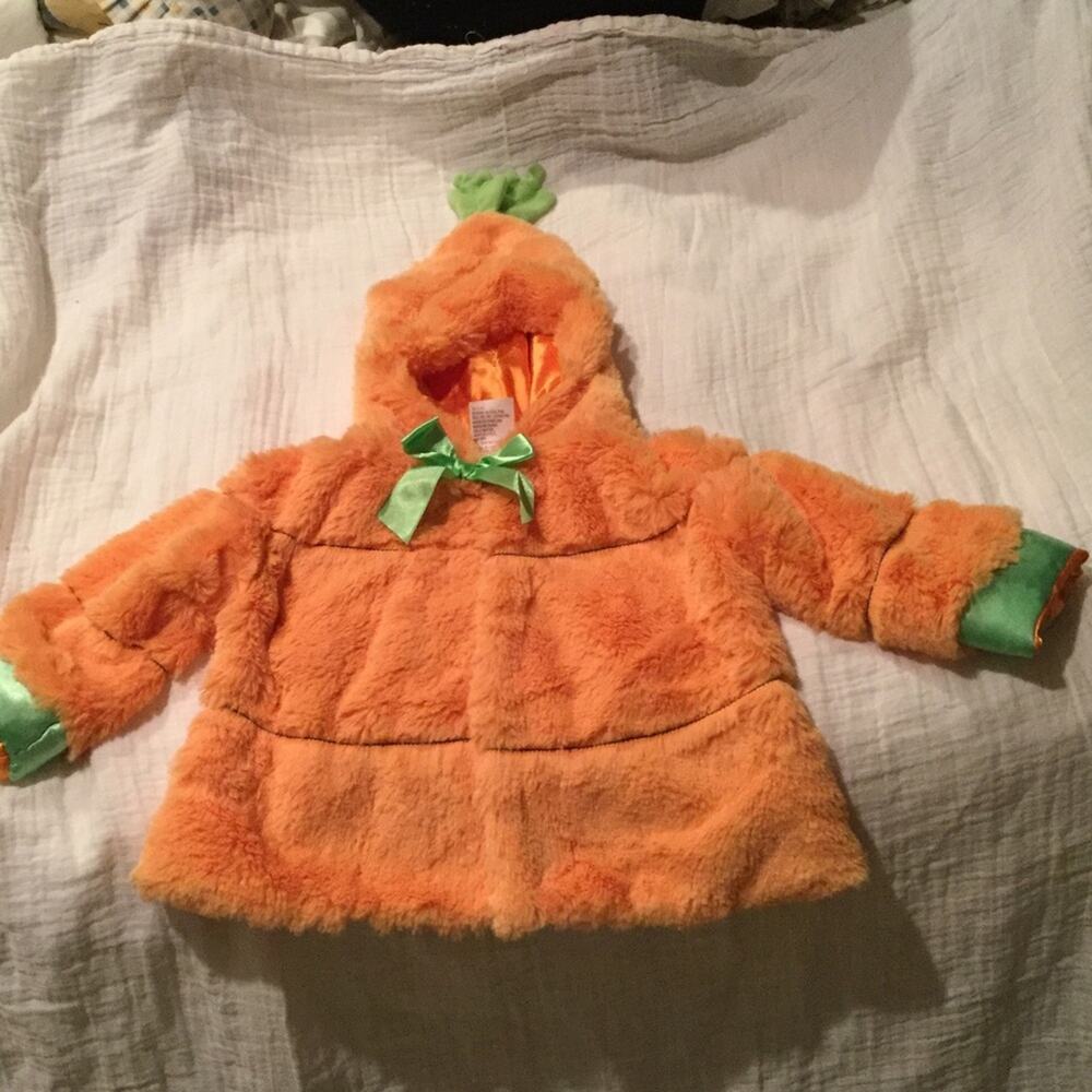 Baby Gund carrot pumpkin coat 6-12 NWOT costume Easter Halloween new